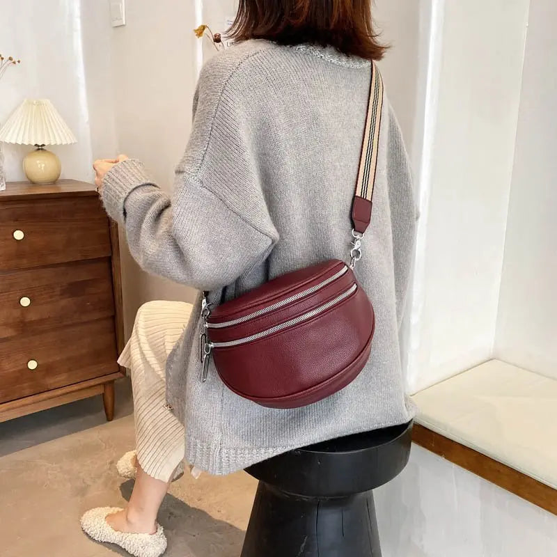 Clara Signature | Elegant Vegan Leather Crossbody Bag 