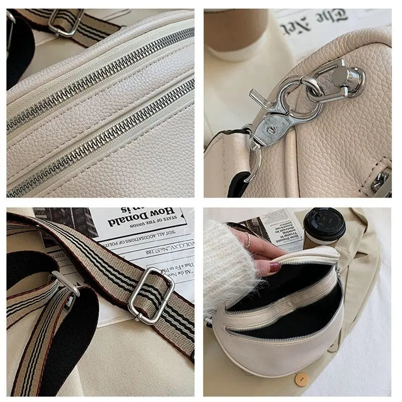 Clara Signature | Elegant Vegan Leather Crossbody Bag 