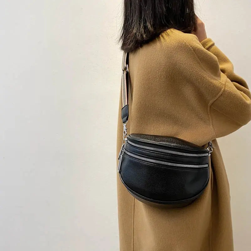 Clara Signature | Elegant Vegan Leather Crossbody Bag 