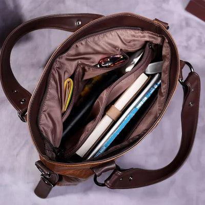Clara's Journey | Full Leather Shoulder Bag 