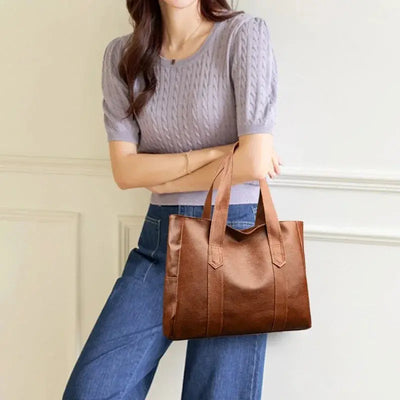 Clara's Simple Elegance | High-End Shoulder Bag 