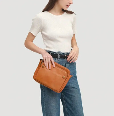 Clara Kim Masterpiece | Full Grain Leather Shoulder Bag 