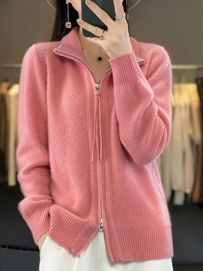 Amelia Cozy Zip-Up Cardigan