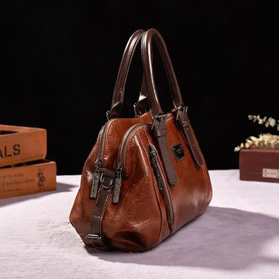 Clara Silk Bag | Luxury Genuine Leather Shoulder Bag 