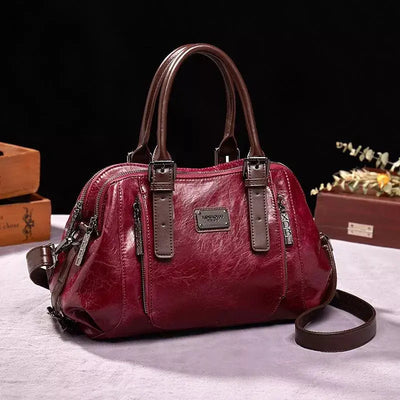 Clara Silk Bag | Luxury Genuine Leather Shoulder Bag 