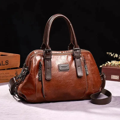 Clara Silk Bag | Luxury Genuine Leather Shoulder Bag 