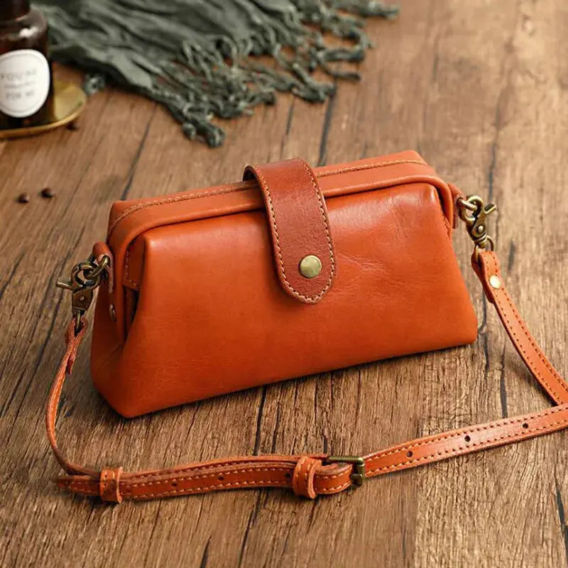 Clara Felissa Classic Bag | Vintage-Inspired Designer Leather Bag 