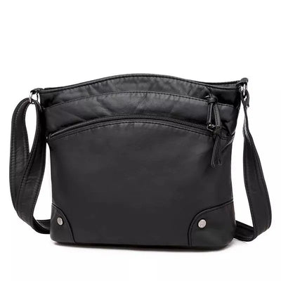 Clara's timeless elegance | Luxurious leather shoulder bag 