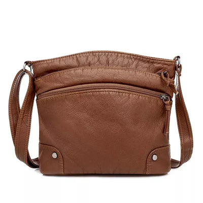 Clara's timeless elegance | Luxurious leather shoulder bag 